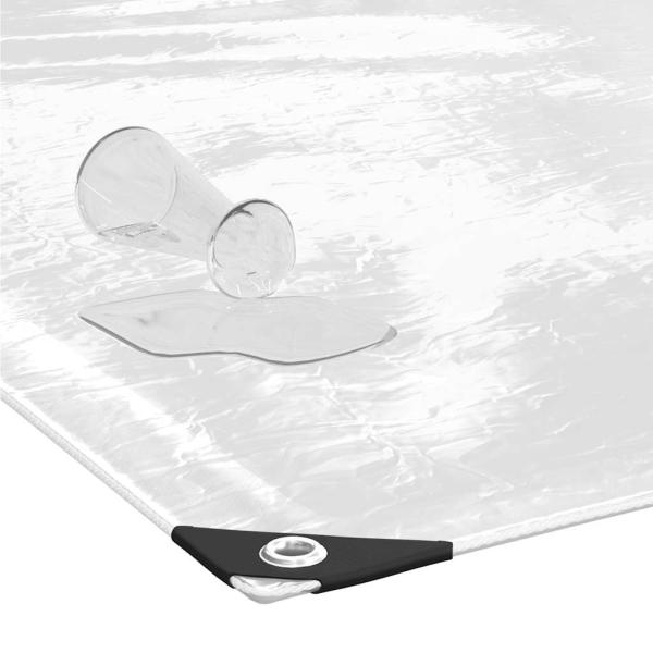 Transparente Plane mit Ösen 1x6 m PVC
