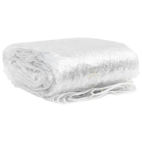 Transparente Plane mit Ösen 2x12 m PVC