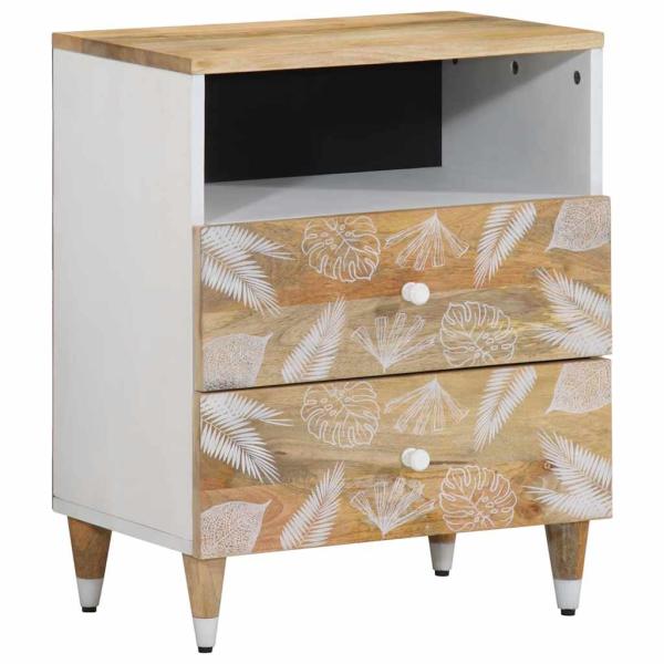 ARDEBO.de - Nachttisch 50x33x60 cm Massivholz Mango