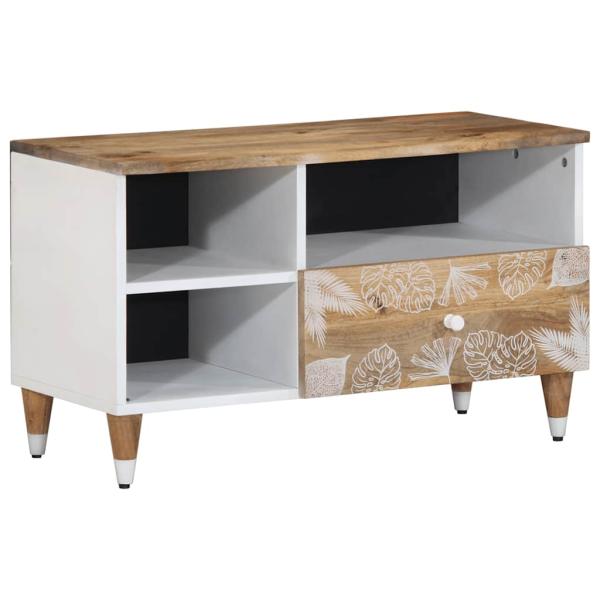 ARDEBO.de - TV-Schrank 80x33,5x46 cm Massivholz Mango