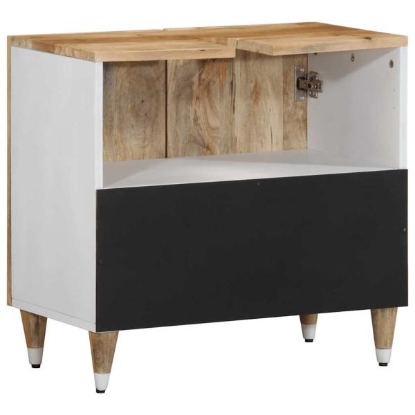 ARDEBO.de - Waschbeckenunterschrank 62x33x58 cm Massivholz Mango