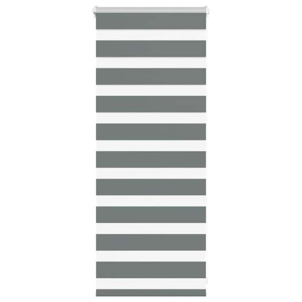 ARDEBO.de - Zebrarollo Dunkelgrau 55x100 cm Stoffbreite 50,9 cm Polyester