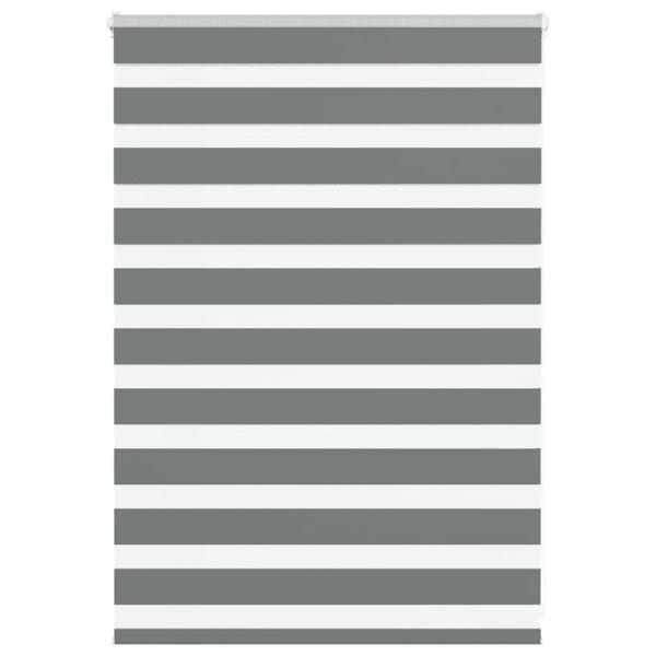 ARDEBO.de - Zebrarollo Dunkelgrau 110x100 cm Stoffbreite 105,9 cm Polyester