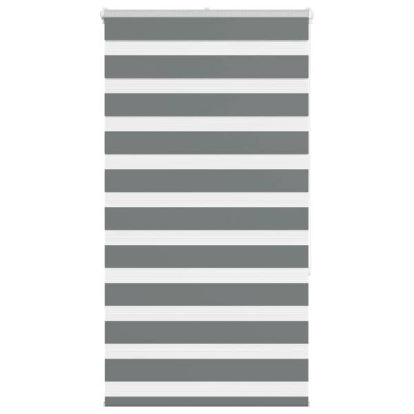 ARDEBO.de - Zebrarollo Dunkelgrau 75x150 cm Stoffbreite 70,9 cm Polyester