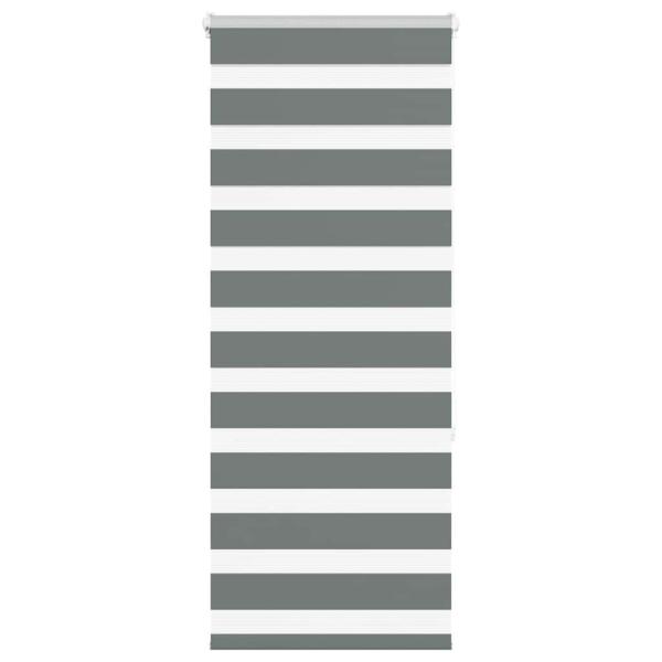 ARDEBO.de - Zebrarollo Dunkelgrau 65x150 cm Stoffbreite 60,9 cm Polyester