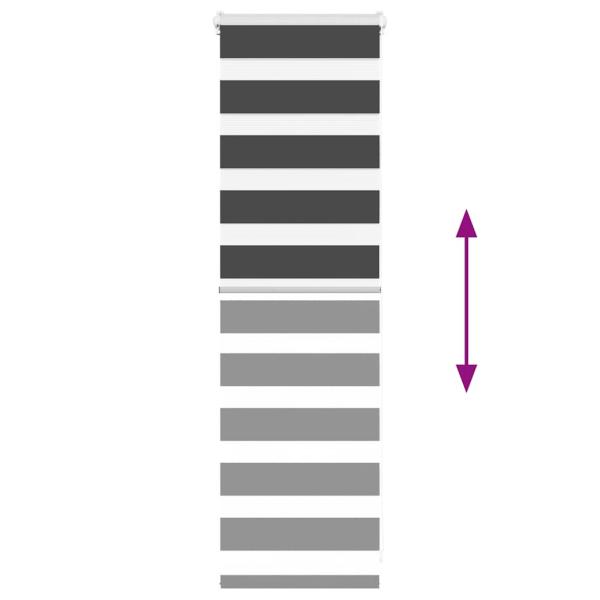 Zebrarollo Schwarz 45x100 cm Stoffbreite 40,9 cm Polyester