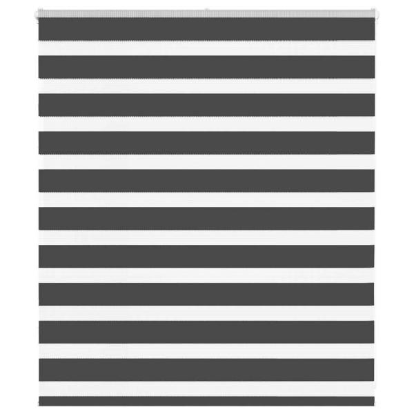 ARDEBO.de - Zebrarollo Schwarz 130x100 cm Stoffbreite 125,9 cm Polyester