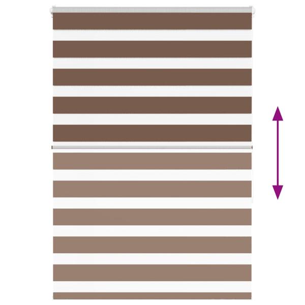 Zebrarollo Braun 95x150 cm Stoffbreite 90,9 cm Polyester