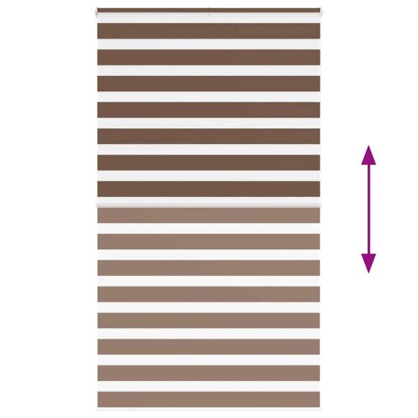 Zebrarollo Braun 130x200 cm Stoffbreite 125,9 cm Polyester