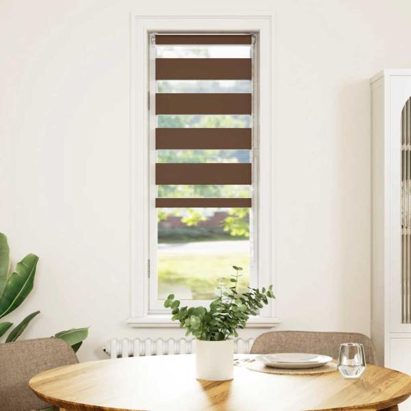 Zebrarollo Braun 40x150 cm Stoffbreite 35,9 cm Polyester