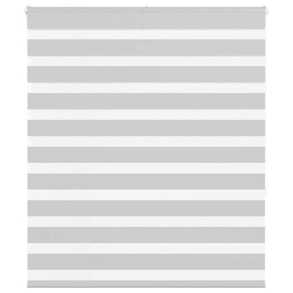 ARDEBO.de - Zebrarollo Hellgrau 130x150 cm Stoffbreite 125,9 cm Polyester