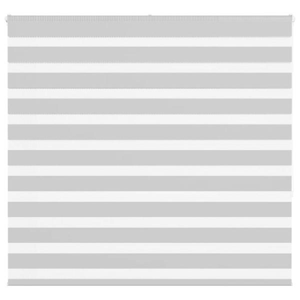 ARDEBO.de - Zebrarollo Hellgrau 155x150 cm Stoffbreite 150,9 cm Polyester