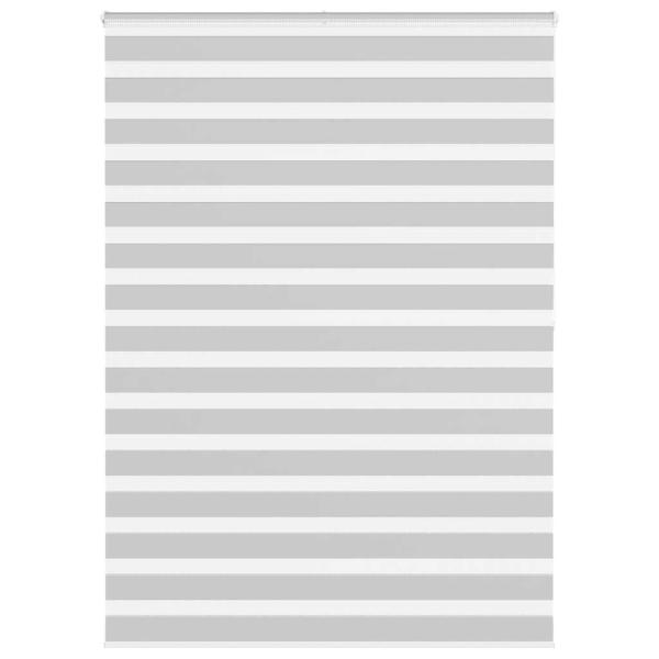 ARDEBO.de - Zebrarollo Hellgrau 165x200 cm Stoffbreite 160,9 cm Polyester