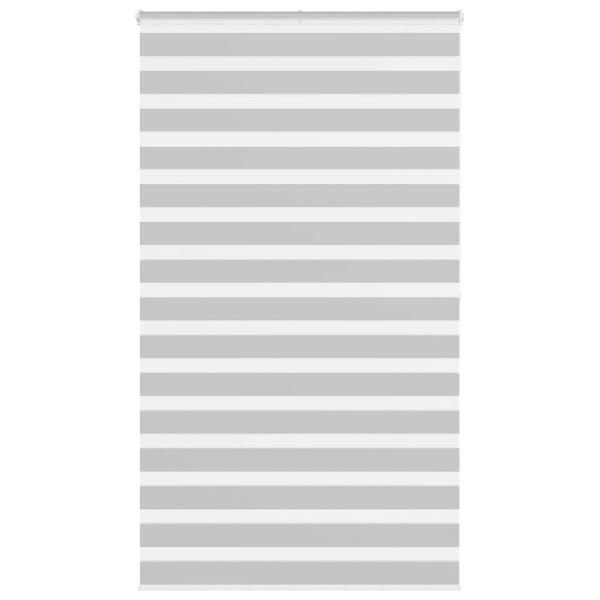 ARDEBO.de - Zebrarollo Hellgrau 130x200 cm Stoffbreite 125,9 cm Polyester