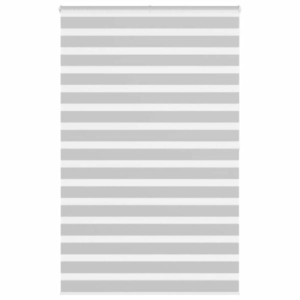 ARDEBO.de - Zebrarollo Hellgrau 140x200 cm Stoffbreite 135,9 cm Polyester
