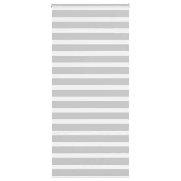 ARDEBO.de - Zebrarollo Hellgrau 95x230 cm Stoffbreite 90,9 cm Polyester