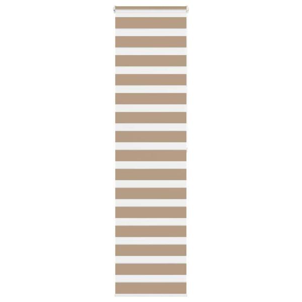ARDEBO.de - Zebrarollo Sandbraun 55x200 cm Stoffbreite 50,9 cm Polyester