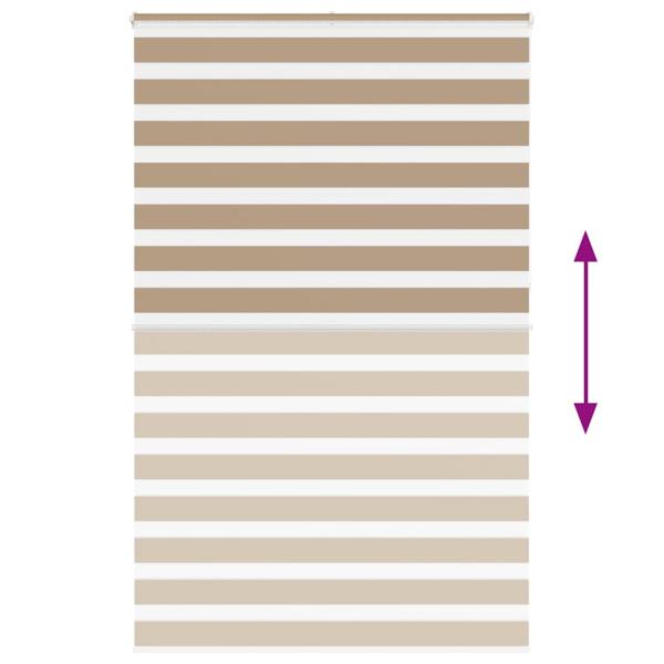 Zebrarollo Sandbraun 145x230 cm Stoffbreite 140,9 cm Polyester