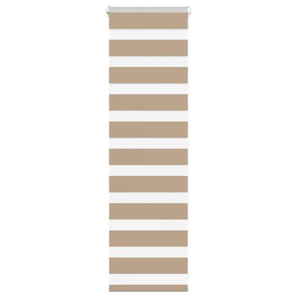 ARDEBO.de - Zebrarollo Sandbraun 50x100 cm Stoffbreite 45,9 cm Polyester