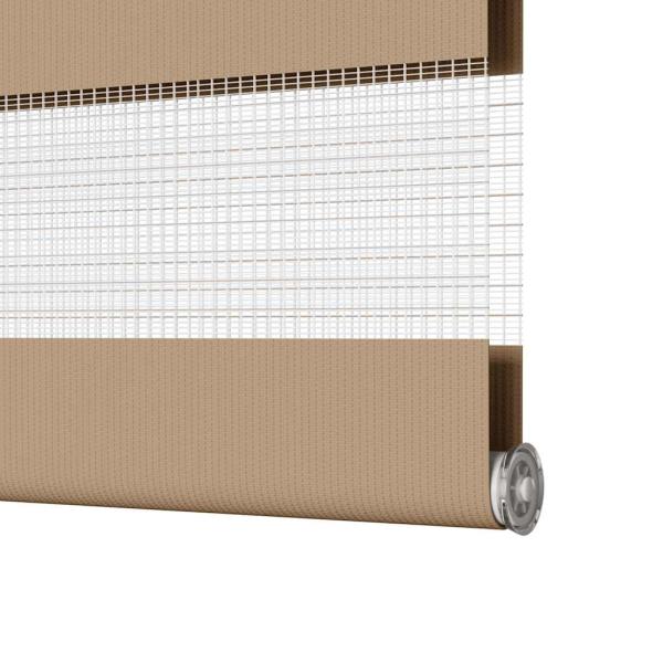 Zebrarollo Sandbraun 50x100 cm Stoffbreite 45,9 cm Polyester