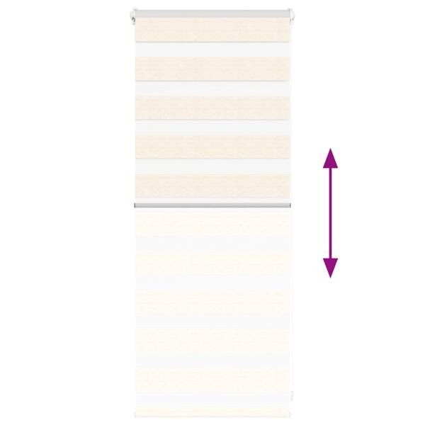 ARDEBO.de - Zebrarollo Marmorbeige 60x100 cm Stoffbreite 55,9 cm Polyester