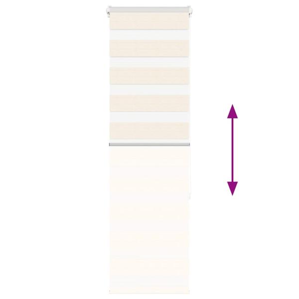 Zebrarollo Marmorbeige 50x150 cm Stoffbreite 45,9 cm Polyester