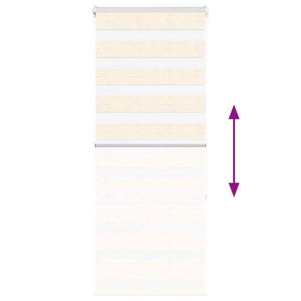 Zebrarollo Marmorbeige 60x150 cm Stoffbreite 55,9 cm Polyester