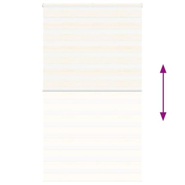 Zebrarollo Marmorbeige 120x200cm Stoffbreite 115,9 cm Polyester