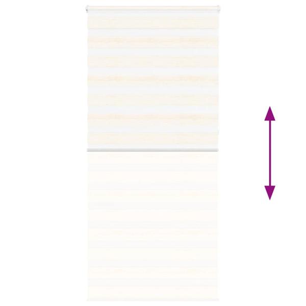 Zebrarollo Marmorbeige 115x230cm Stoffbreite 110,9 cm Polyester