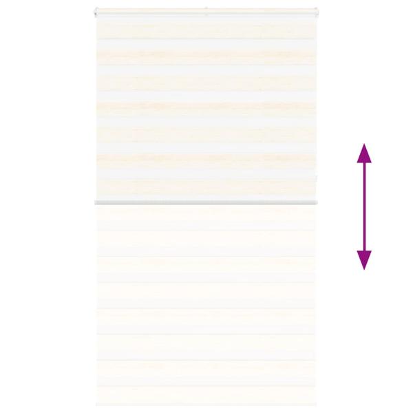 Zebrarollo Marmorbeige 135x230cm Stoffbreite 130,9 cm Polyester