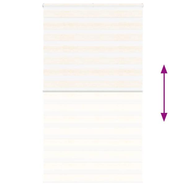 Zebrarollo Marmorbeige 130x200cm Stoffbreite 125,9 cm Polyester
