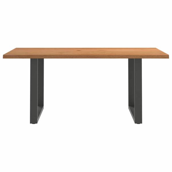 Esstisch Hellbraun 180x120x74 cm Massivholz Eiche Rechteckig