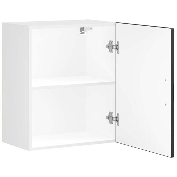Küchen-Hängeschränke 2 Stk. Porto Schwarz Holzwerkstoff
