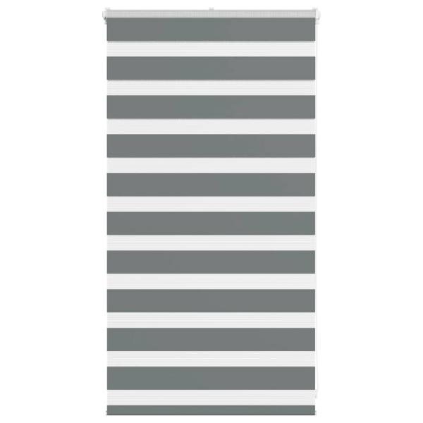 ARDEBO.de - Zebrarollo Dunkelgrau 90x100 cm Stoffbreite 85,9 cm Polyester