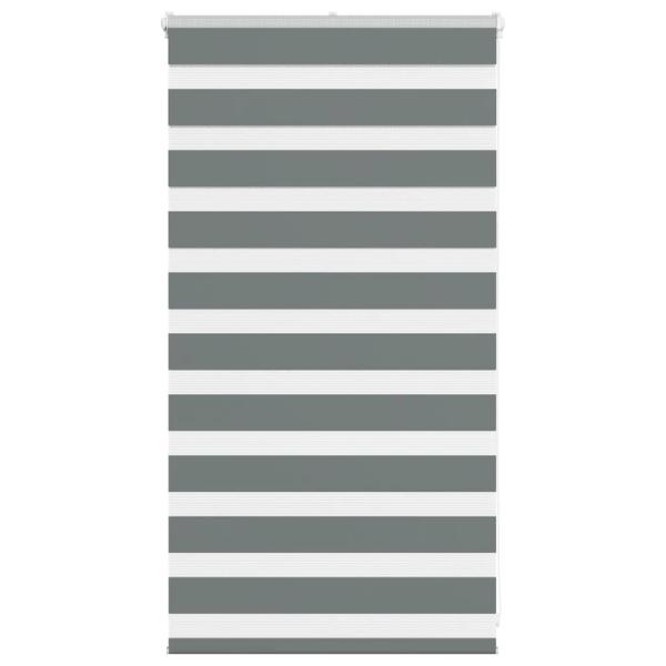 ARDEBO.de - Zebrarollo Dunkelgrau 80x100 cm Stoffbreite 75,9 cm Polyester