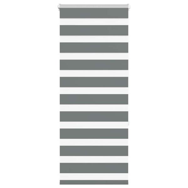ARDEBO.de - Zebrarollo Dunkelgrau 55x150 cm Stoffbreite 50,9 cm Polyester