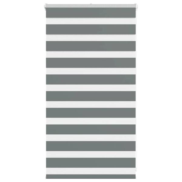 ARDEBO.de - Zebrarollo Dunkelgrau 70x100 cm Stoffbreite 65,9 cm Polyester