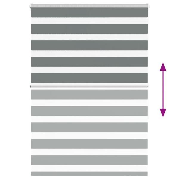 Zebrarollo Dunkelgrau 115x150 cm Stoffbreite 110,9 cm Polyester