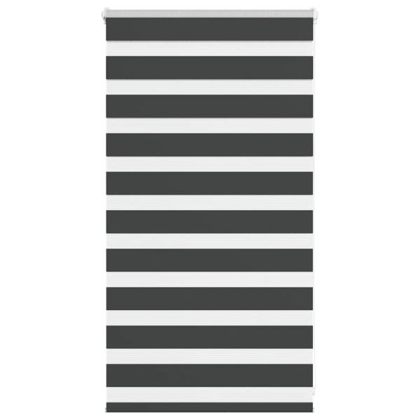 ARDEBO.de - Zebrarollo Schwarz 80x100 cm Stoffbreite 75,9 cm Polyester