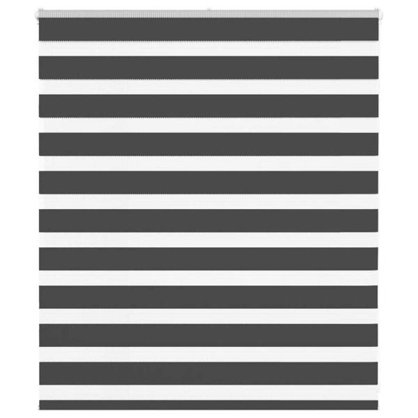 ARDEBO.de - Zebrarollo Schwarz 120x100 cm Stoffbreite 115,9 cm Polyester