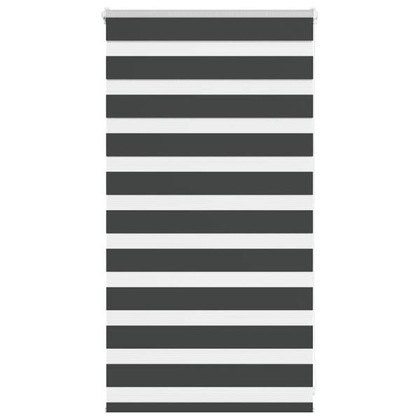 ARDEBO.de - Zebrarollo Schwarz 90x100 cm Stoffbreite 85,9 cm Polyester