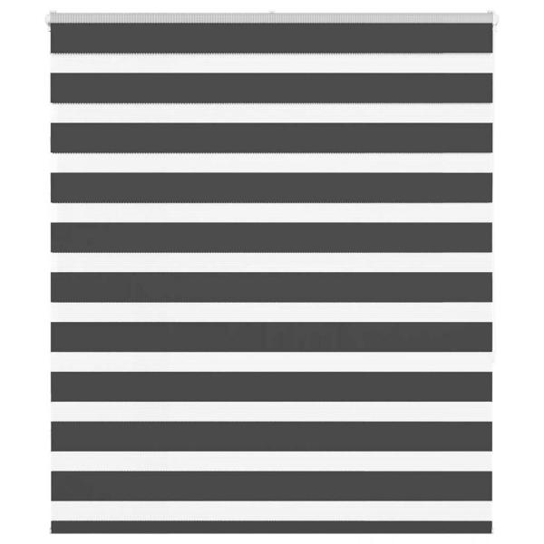 ARDEBO.de - Zebrarollo Schwarz 120x150 cm Stoffbreite 115,9 cm Polyester