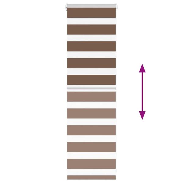 ARDEBO.de - Zebrarollo Braun 45x100 cm Stoffbreite 40,9 cm Polyester
