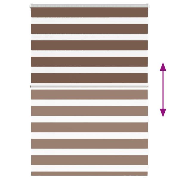 Zebrarollo Braun 115x100 cm Stoffbreite 110,9 cm Polyester