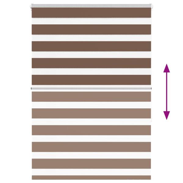 Zebrarollo Braun 115x150 cm Stoffbreite 110,9 cm Polyester