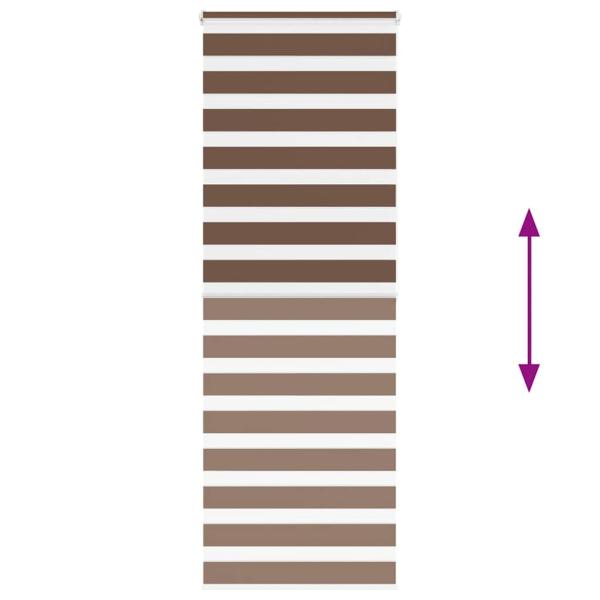 Zebrarollo Braun 90x200 cm Stoffbreite 85,9 cm Polyester
