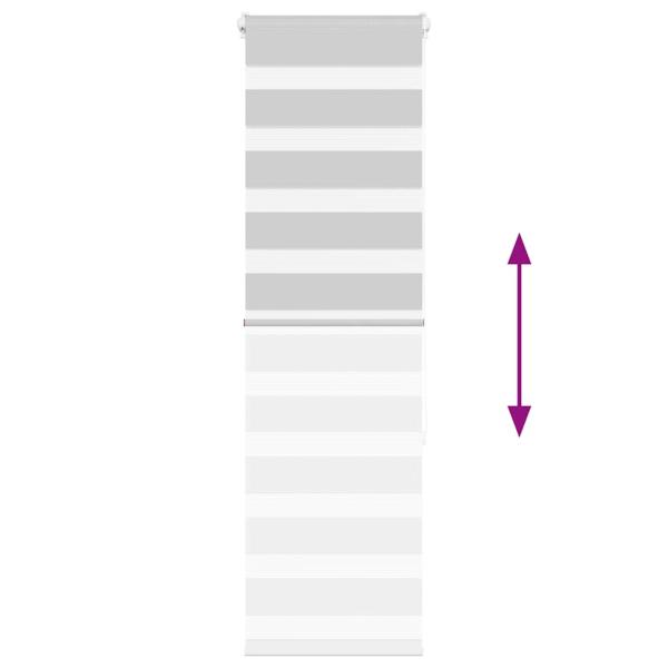 Zebrarollo Hellgrau 50x150 cm Stoffbreite 45,9 cm Polyester