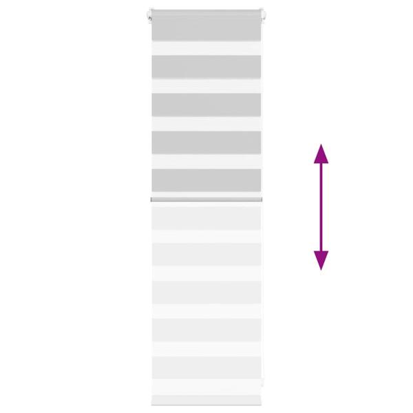 ARDEBO.de - Zebrarollo Hellgrau 45x100 cm Stoffbreite 40,9 cm Polyester