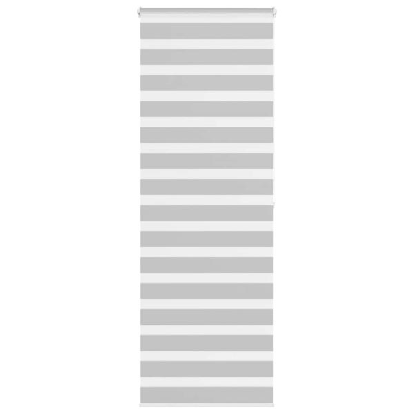 ARDEBO.de - Zebrarollo Hellgrau 80x200 cm Stoffbreite 75,9 cm Polyester