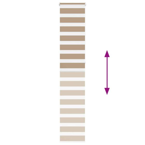 Zebrarollo Sandbraun 45x230 cm Stoffbreite 40,9 cm Polyester